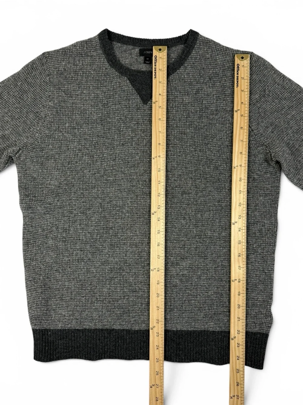 J.Crew Men's Lamb’s Wool Waffle Knit Crewneck Sweater Medium